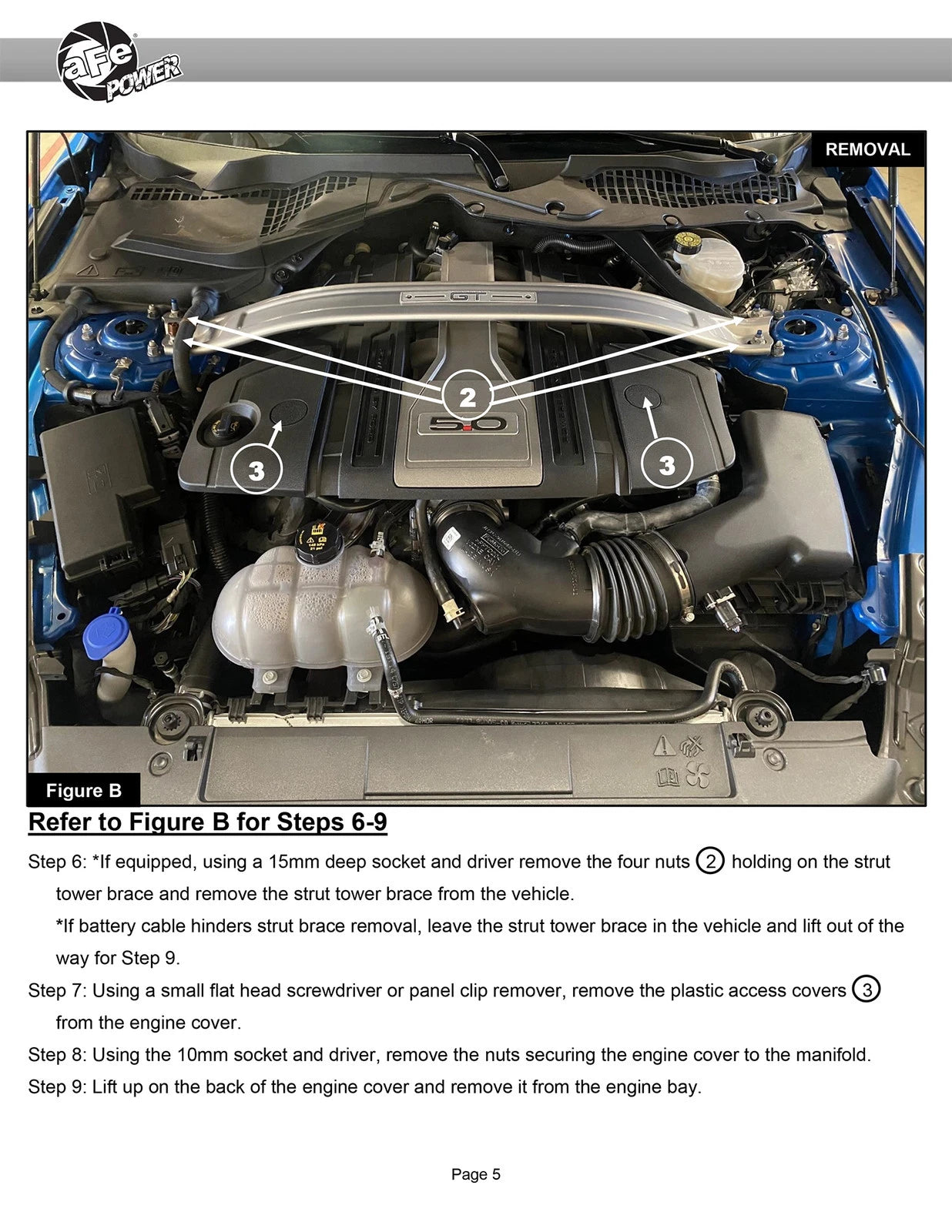 aFe Super Stock Induction System | Ford Mustang V8-5.0L (18-20) (55-10005D)