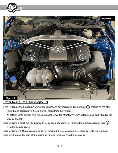 aFe Super Stock Induction System | Ford Mustang V8-5.0L (18-20) (55-10005D)