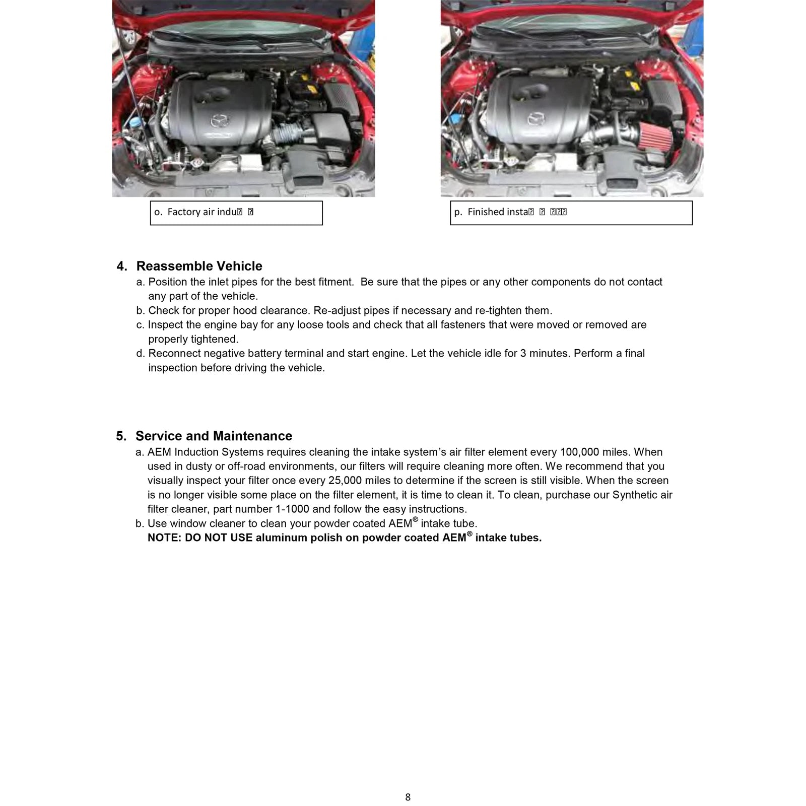 AEM 14-16 Mazda 6 2.5L Cold Air Intake System | Mazda 6 (14-16) (21-779C)