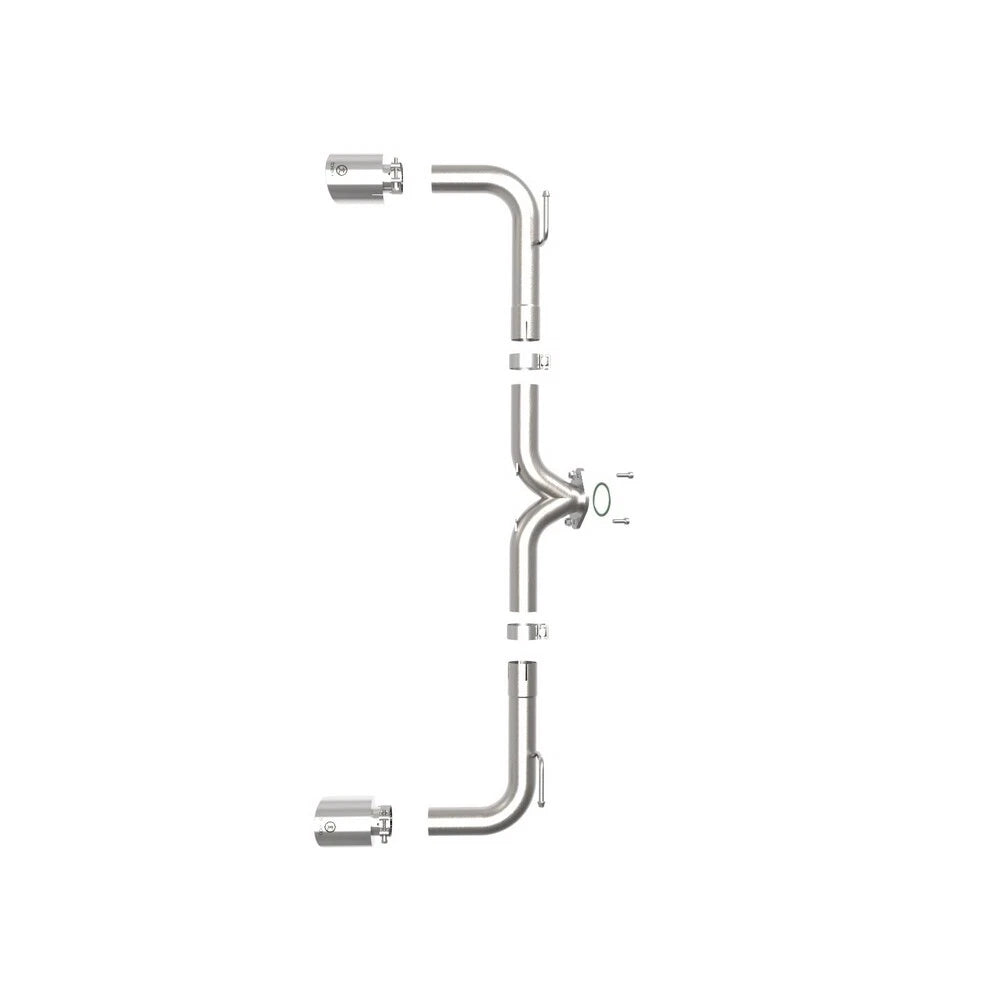 aFe Takeda 2.5in SS Axle-Back Exhaust w/ Polished Tips | Mazda 3 (14-18) (49-37014-P)