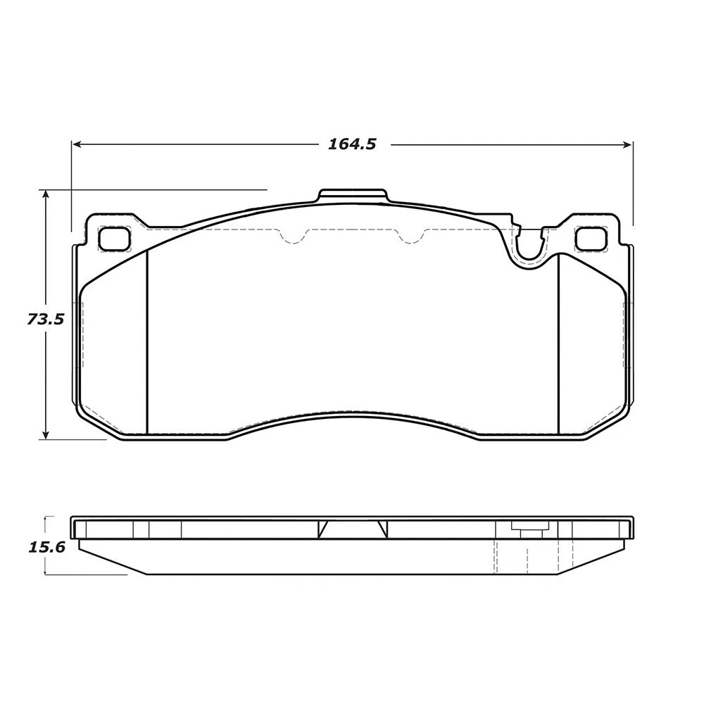StopTech 308.13710 Street Front Brake Pads Set Kit for 08-13 135i / 12-14 Cooper