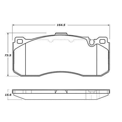StopTech 308.13710 Street Front Brake Pads Set Kit for 08-13 135i / 12-14 Cooper