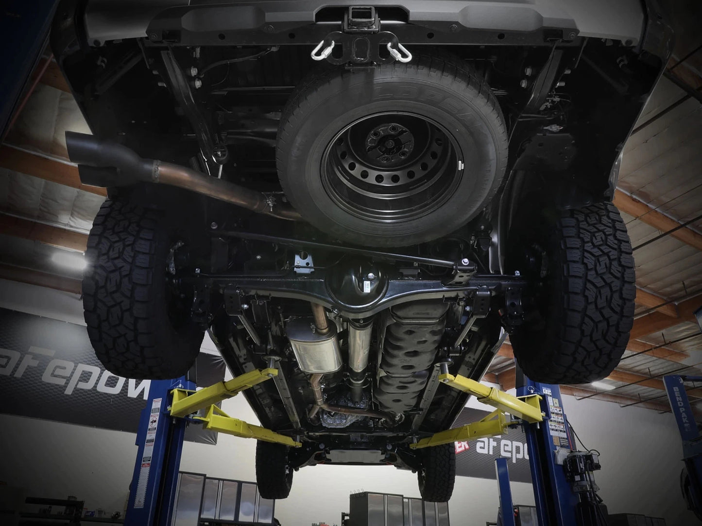 aFe Vulcan Series 2.5in to 3in SS Cat-Back Exhaust w/ Black Tip | Toyota Tundra (22) (49-36061-B)