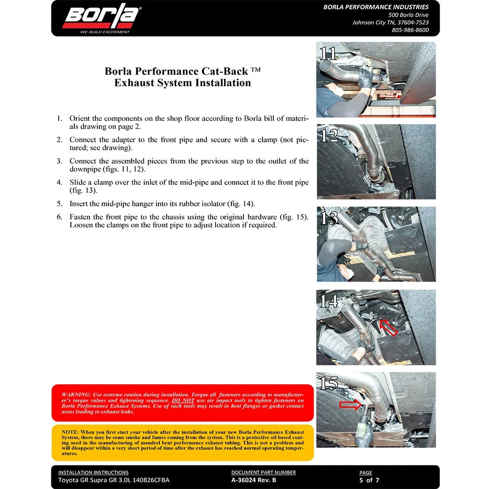 Borla ATAK Cat-Back Exhaust System | 2020 - 2026 Toyota GR Supra 3.0L (140826CFBA)