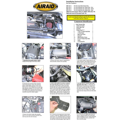 Airaid MXP Intake System | Ford Power Stroke 6.0L Diesel (03-07) (400-131-1)