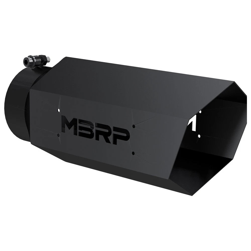 MBRP Single Wall Hex Angle Cut 6-Inch Outlet | Universal (T5167BLK)