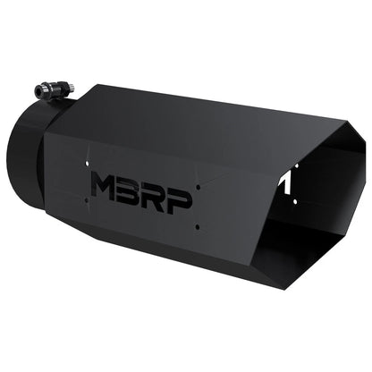 MBRP Single Wall Hex Angle Cut 6-Inch Outlet | Universal (T5167BLK)