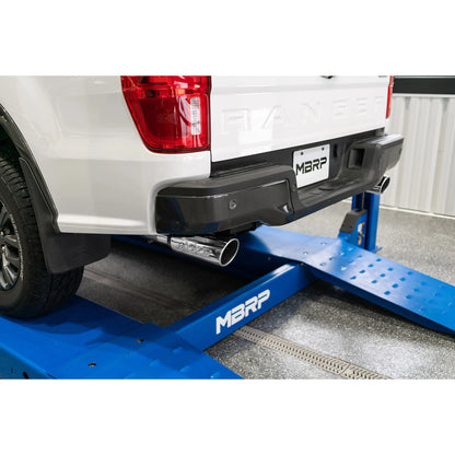 MBRP 3in D&S Cat-Back Exhaust w/ Dual Split & 4in OD Tips | Ford Ranger 19-23 (S5223304)