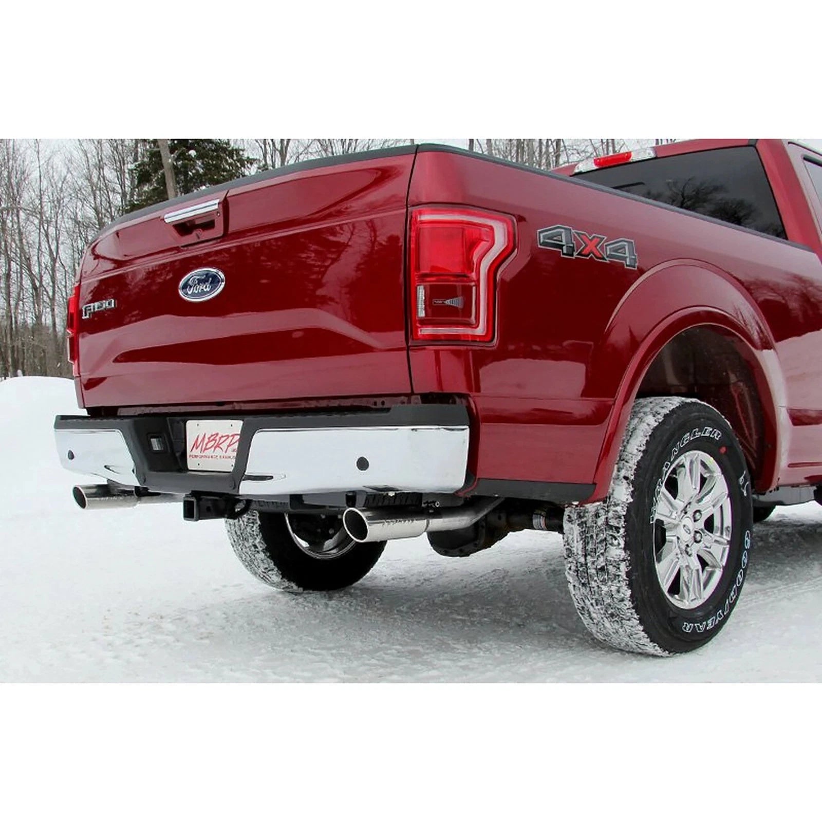MBRP 3in Cat-Back Dual Split Rear Exit T409 Exhaust System | Ford F-150 5.0L (15) (S5258409)
