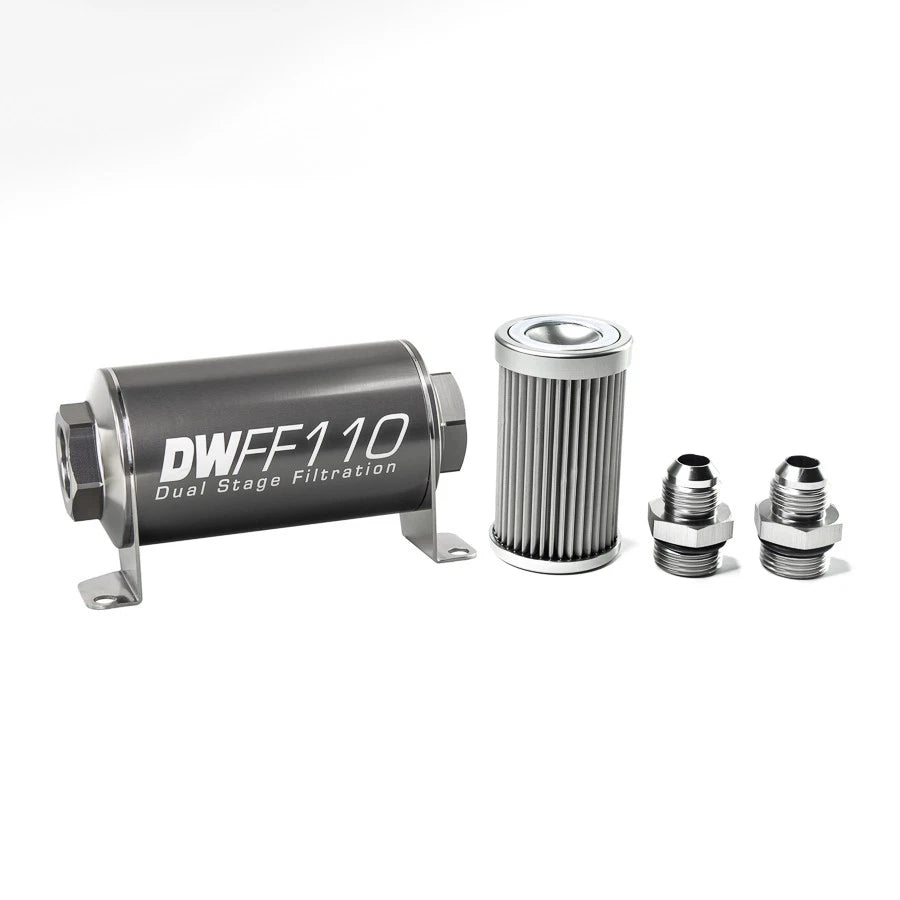 DeatschWerks Universal 10 Micron 110mm Fuel Filter (8-03-110-010K-10/-38/-516/-6/-8)