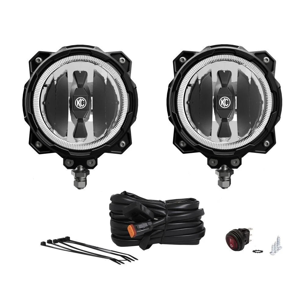 KC HiLites KC Hilites Pro6 Gravity LED Light - Spot / Pair (KC91301)