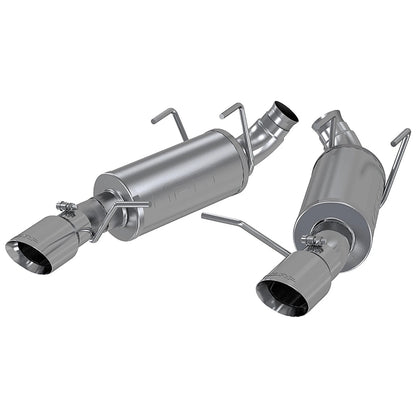 MBRP 3in Dual Muffler T409 Split Rear Dual Exit Axle-Back Exhaust | Ford Mustang (11-14) (S7227409)