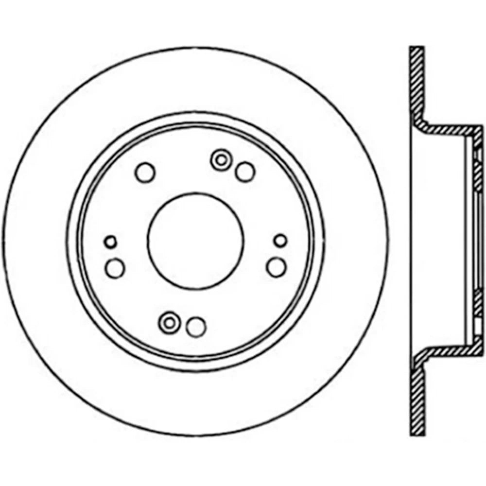 StopTech 127.40055R Rear Right Drilled Brake Rotor for 04-08 TSX / 03-07 Accord