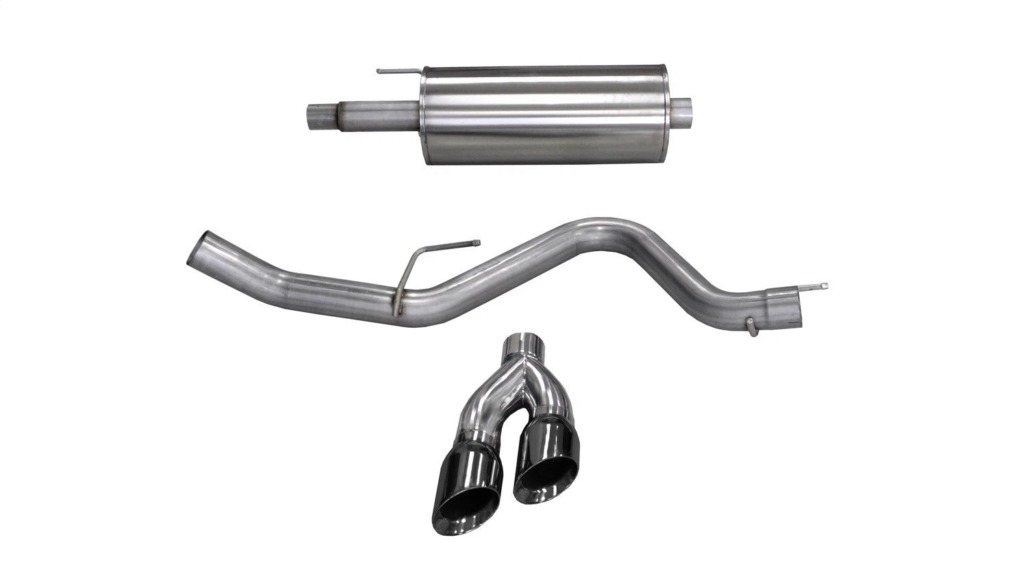 CORSA Sport / 3.0 in Cat-Back 4.0 in Twin Tips | Ford F-150 V8 2015-2020 5.0L (14837)
