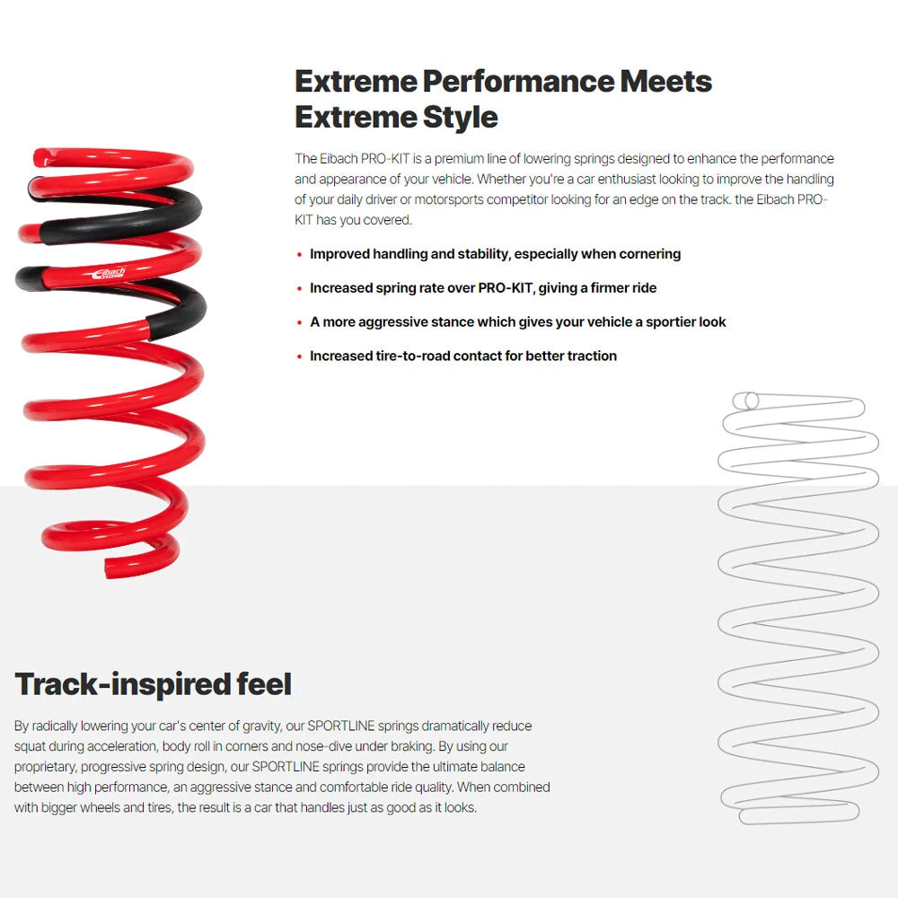 Eibach Sportline Kit Performance Spring Set | 2016-2021 Honda Civic 1.5T (E20-40-036-01-22)