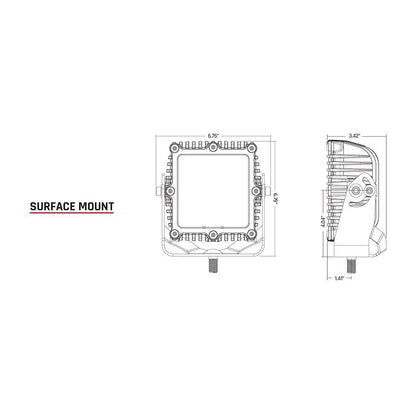 Rigid Industries Rigid Q-Series Pro LED Light - Hyperspot / Black Housing / Each (RIG544713)