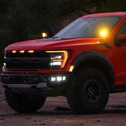 Rigid 46737 D-SS PRO Flood White Square LED Lights Pair Kit Set for 21-24 F-150