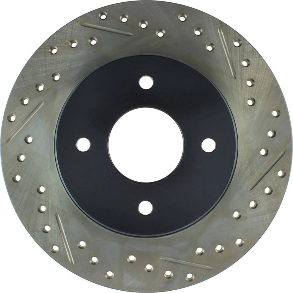 StopTech 127.42021L Rear Left Drilled Disc Brake Rotor for 1984-85 Nissan 300ZX