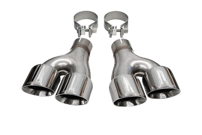 CORSA Replacement / 4.0 in Twin Tip Kit | Jeep Grand Cherokee 14-21 Summit (14068BLK)