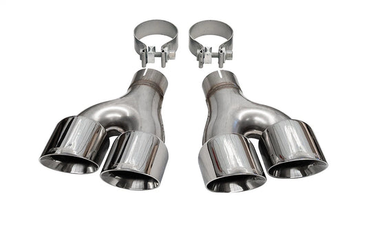 CORSA Replacement / 4.0 in Twin Tip Kit | Jeep Grand Cherokee 14-21 Summit (14068BLK)