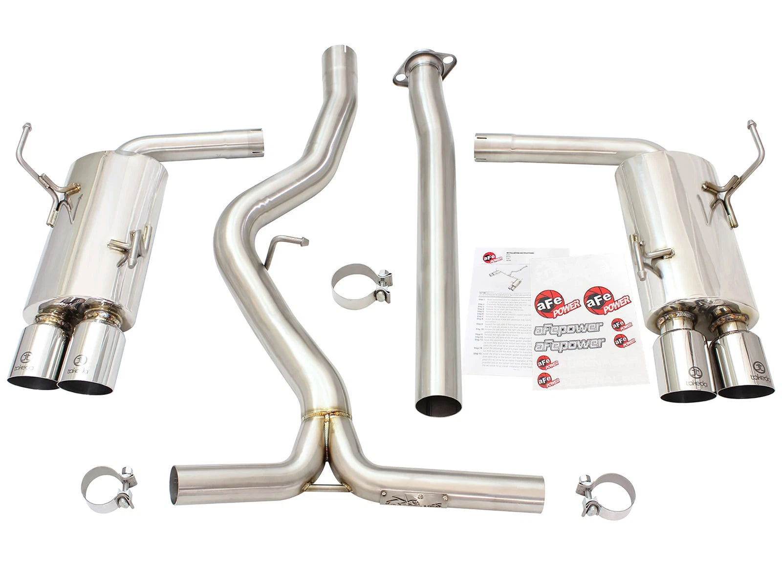 aFe Takeda 3in to 2.25in SS Cat-Back Exhaust Subaru WRX/STI (15-21) (49-36801-L)