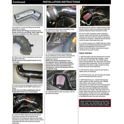 K&N High Flow Performance Kit | Dodge Ram 1500 (09-10) 5.7L V8 (77-1561KP)