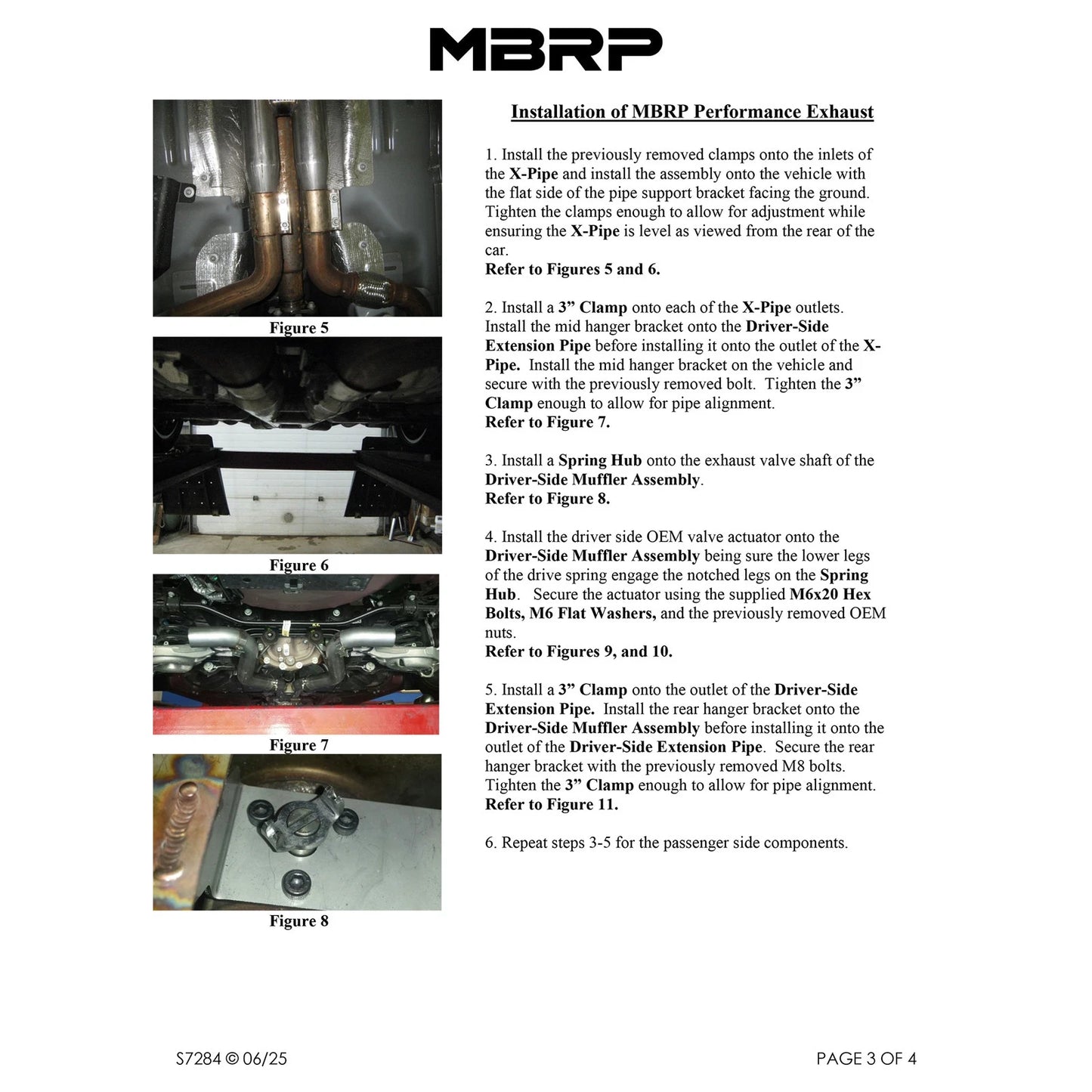 MBRP 2024 Ford Mustang Dark Horse 3in Dual Split Rear Exit Exhaust w/ Quad CF Tips | Ford Mustang (24+) (S72843CF)
