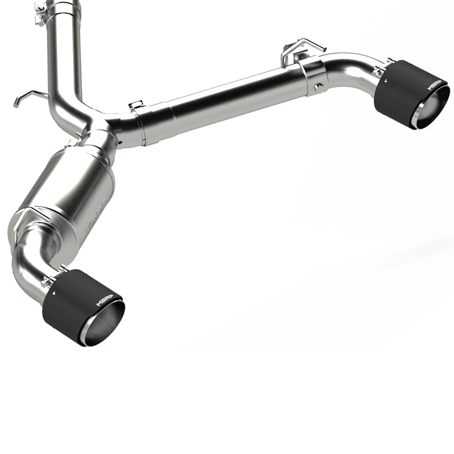MBRP 3in D&S Catback Exhaust Dual Rear Exit w/ T304 & CF Tips | Veloster (19-22) (S47073CF)