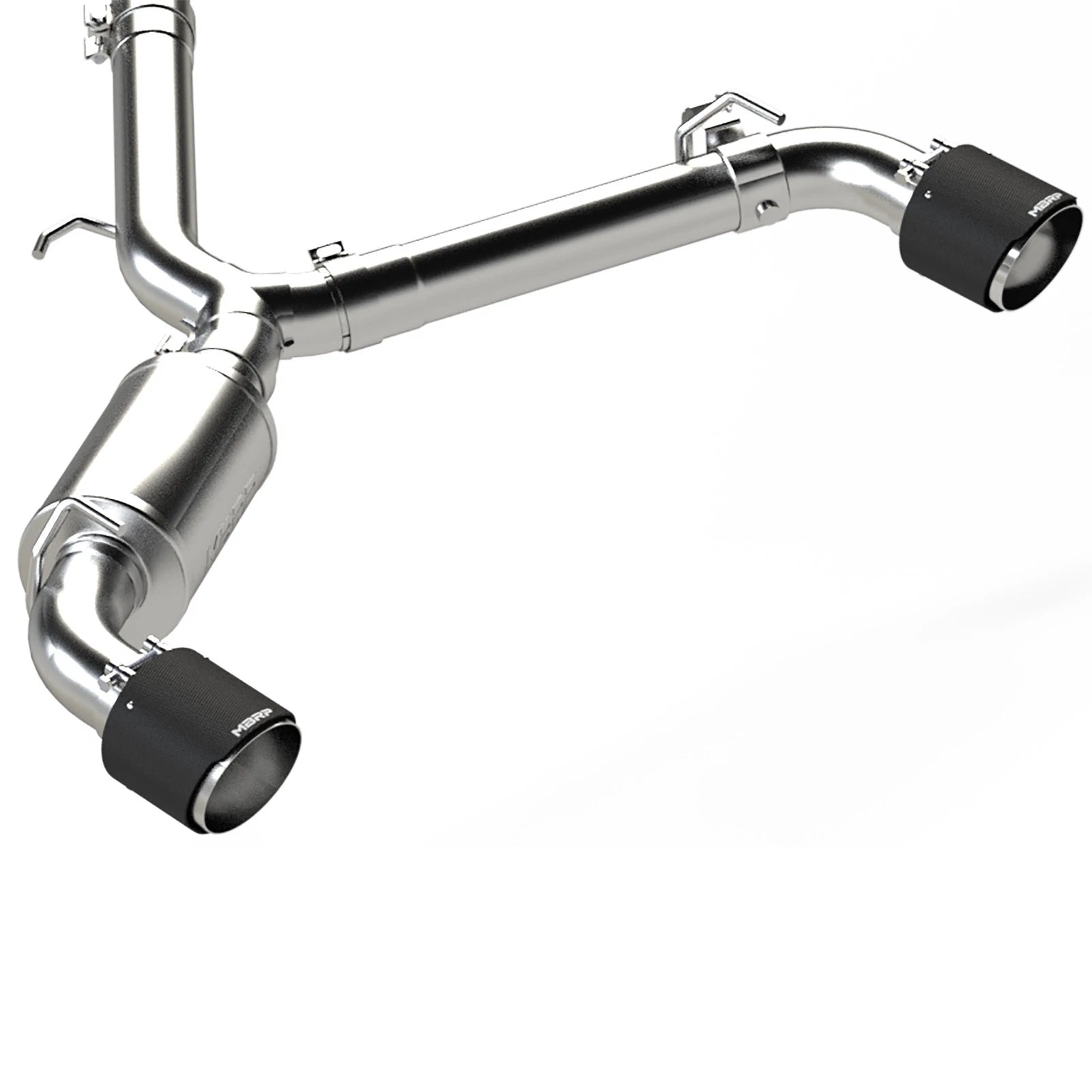 MBRP 3in D&S Catback Exhaust Dual Rear Exit w/ T304 & CF Tips | Veloster (19-22) (S47073CF)