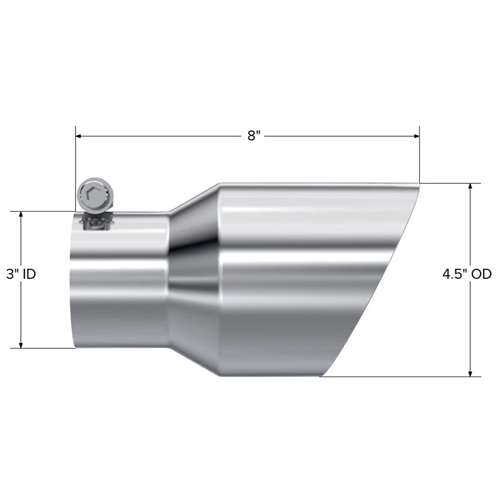 MBRP Dual Wall Angle Cut 4.5-Inch Outlet | Universal (T5151)