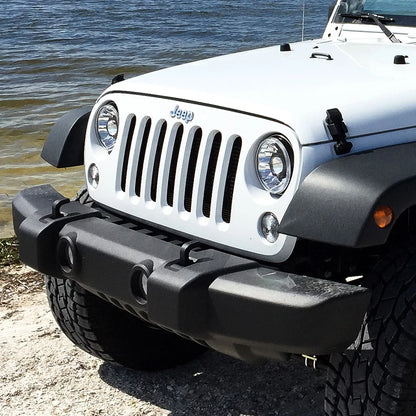 KC HiLiTES 7in Gravity LED Pro DOT Headlight | Jeep JK (07-18,97-07) (4234)