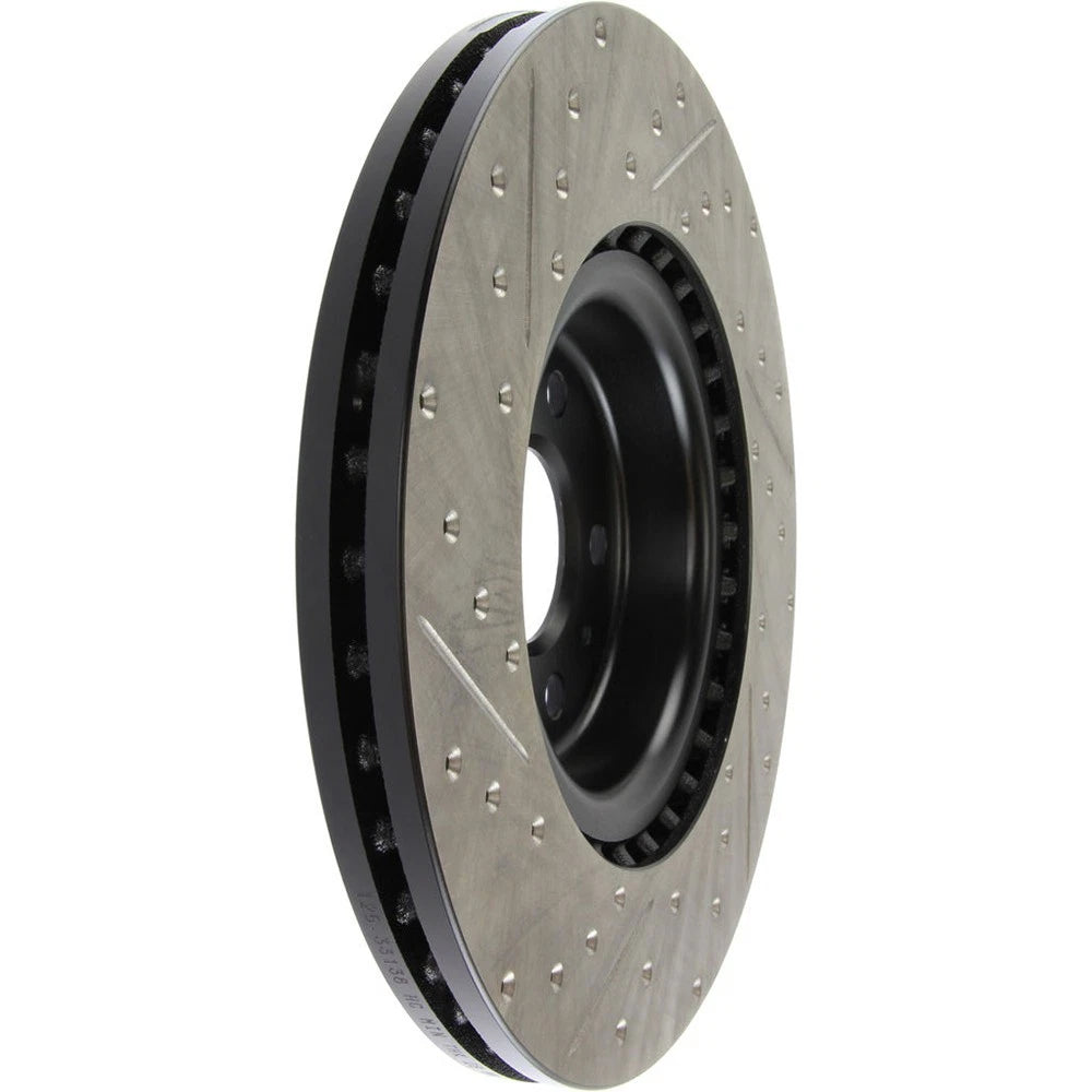 StopTech 127.33138L Front Left Drilled Brake Rotor for 12-19 Audi A6 / 12-17 S5