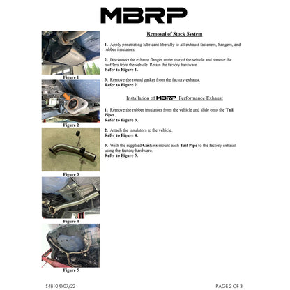 MBRP Dual Split Axleback Exhaust with Quad Tips | 2022+ Subaru WRX (S48103)