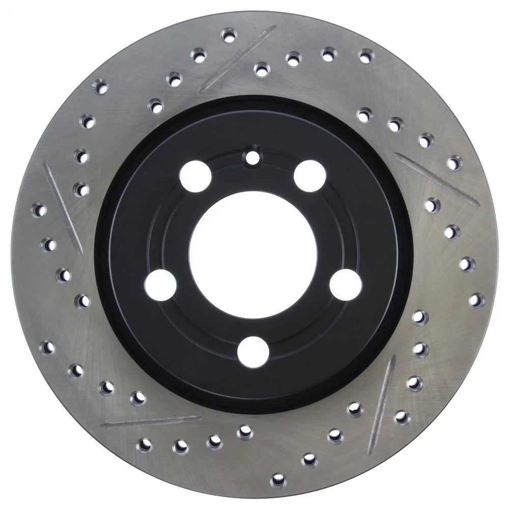 StopTech 127.33069R Rear Right Drilled Brake Rotor for 00-06 TT / 02-06 VW Golf
