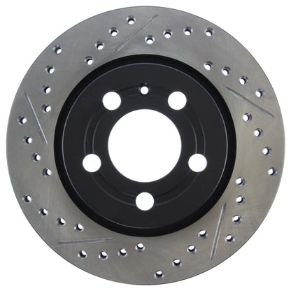 StopTech 127.33069R Rear Right Drilled Brake Rotor for 00-06 TT / 02-06 VW Golf
