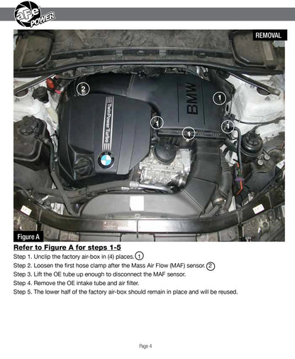 aFe Magnum FORCE Stage-2 Pro DRY S Cold Air Intake | BMW 335i/xi (11-13) (51-31912)