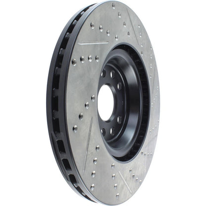 StopTech 127.33144R Front Right Drilled Brake Rotor for 2014-19 S3 / 12-17 VW CC