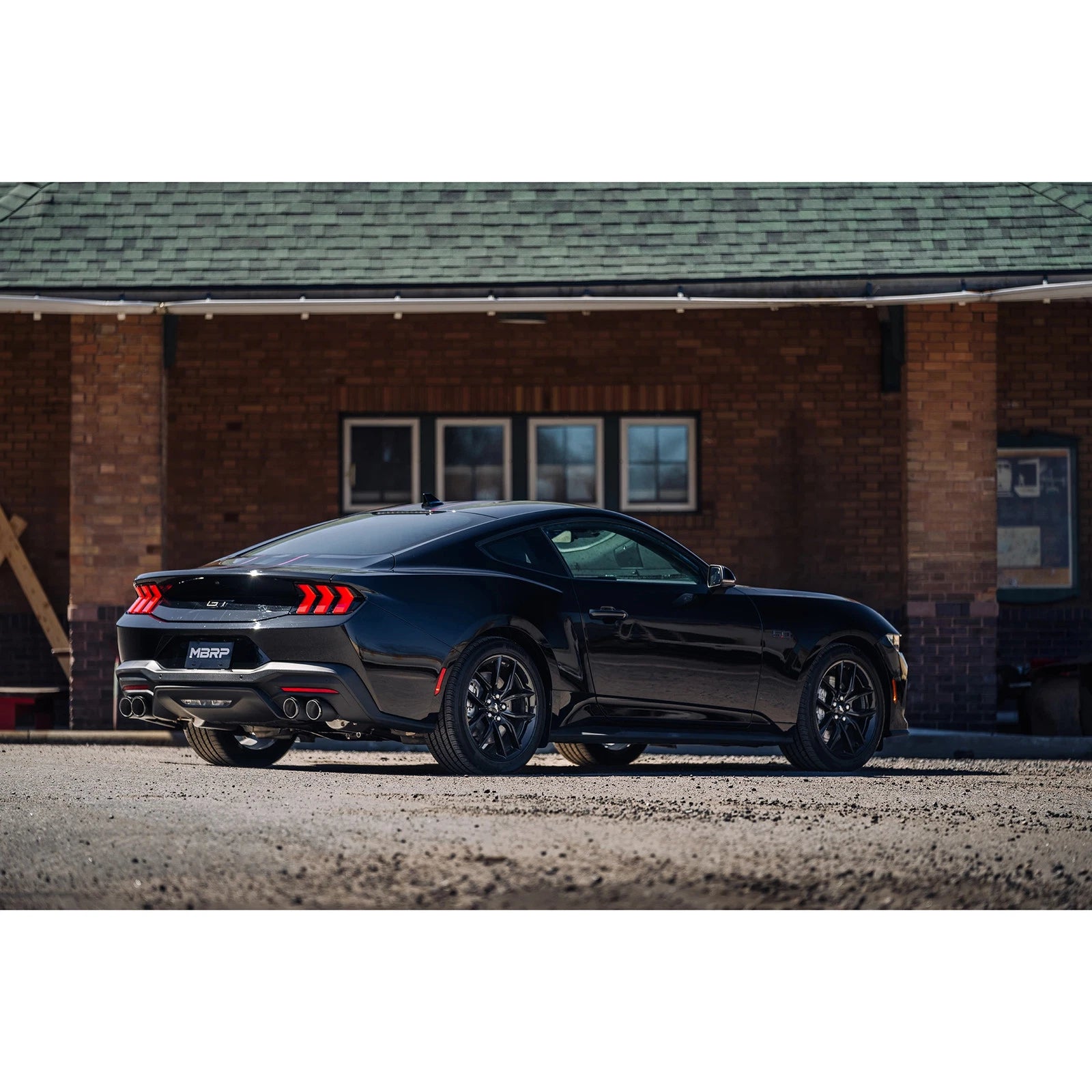 MBRP 3in Cat-Back Quad Tip Exhaust | Mustang GT (S650) (S72553CF)
