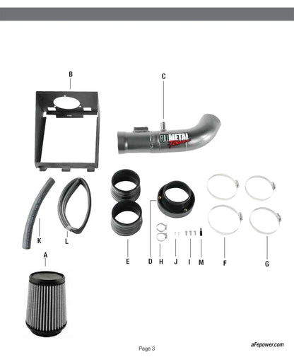 aFe Full Metal Power Stage-2 Cold Air Intake | Ford Ranger V6 4.0L (04-11) (F2-03013)