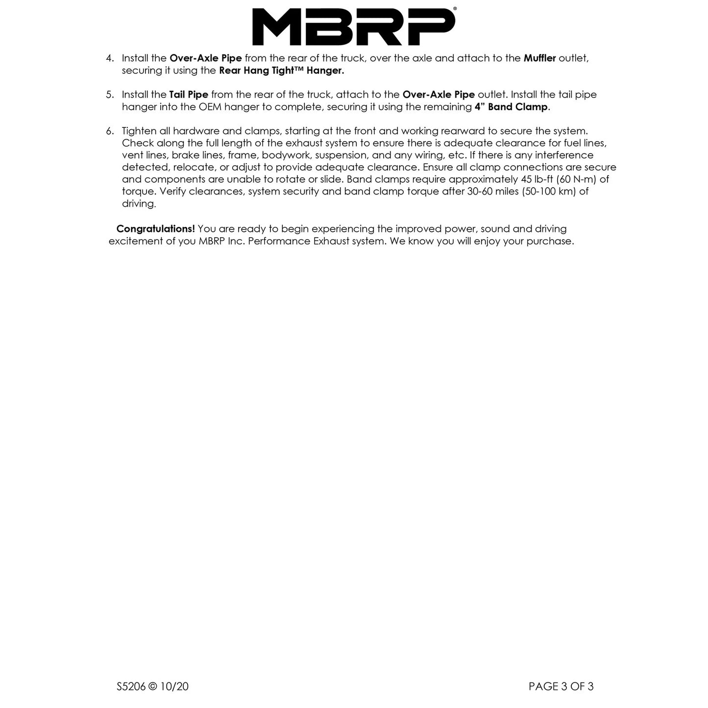 MBRP 4in. Cat-Back Single Side Exit Exhaust | Ford F-250/350 V-10 (99-04) (S5206AL)