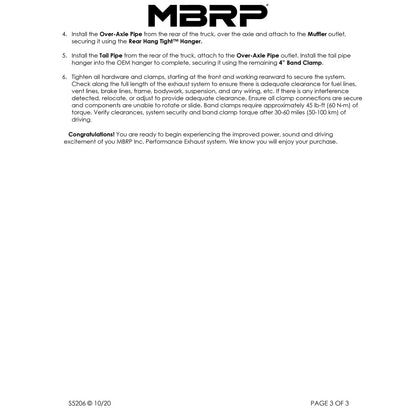 MBRP 4in. Cat-Back Single Side Exit Exhaust | Ford F-250/350 V-10 (99-04) (S5206AL)