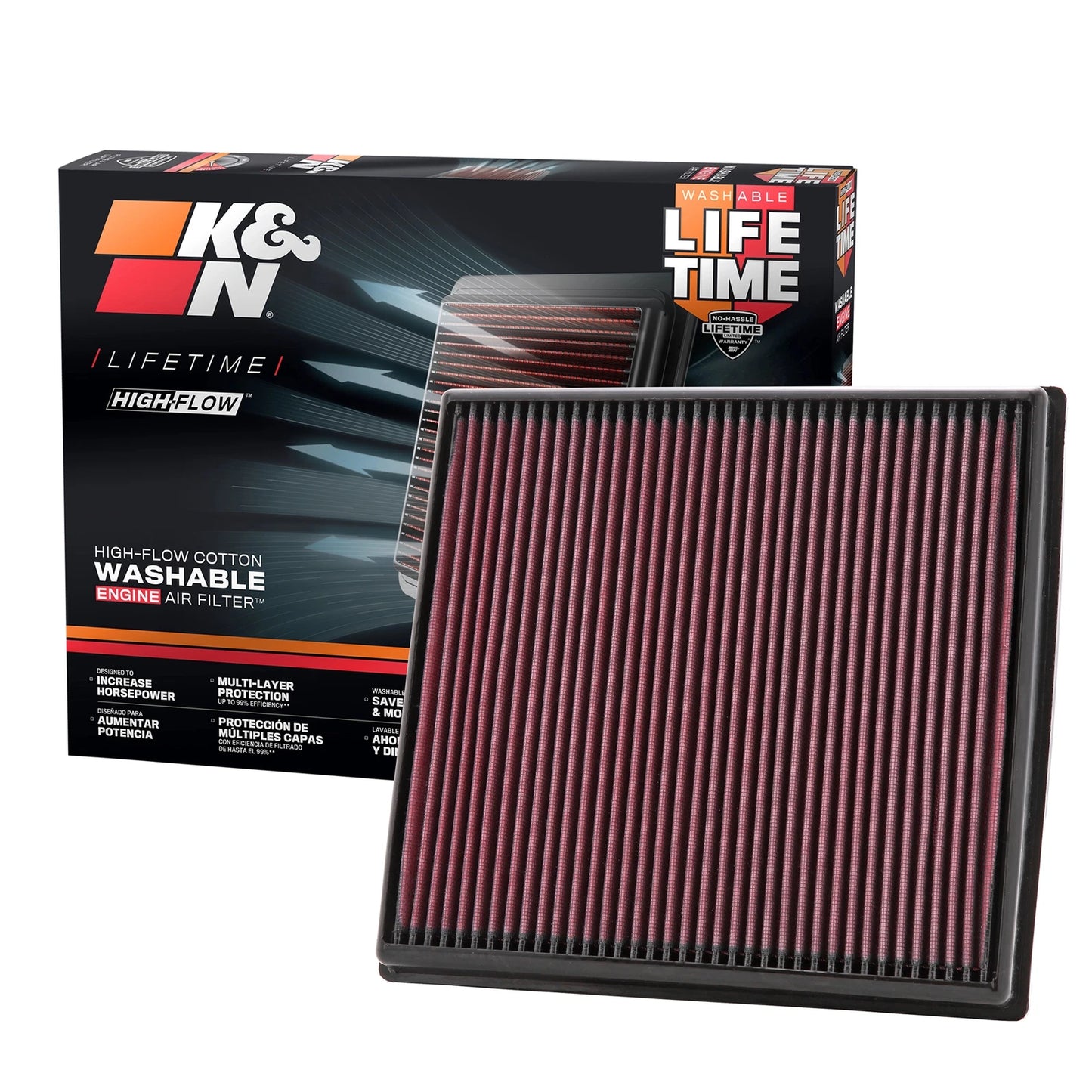 K&N Engineering Replacement Air Filter: BMW X6 2008 - 2009