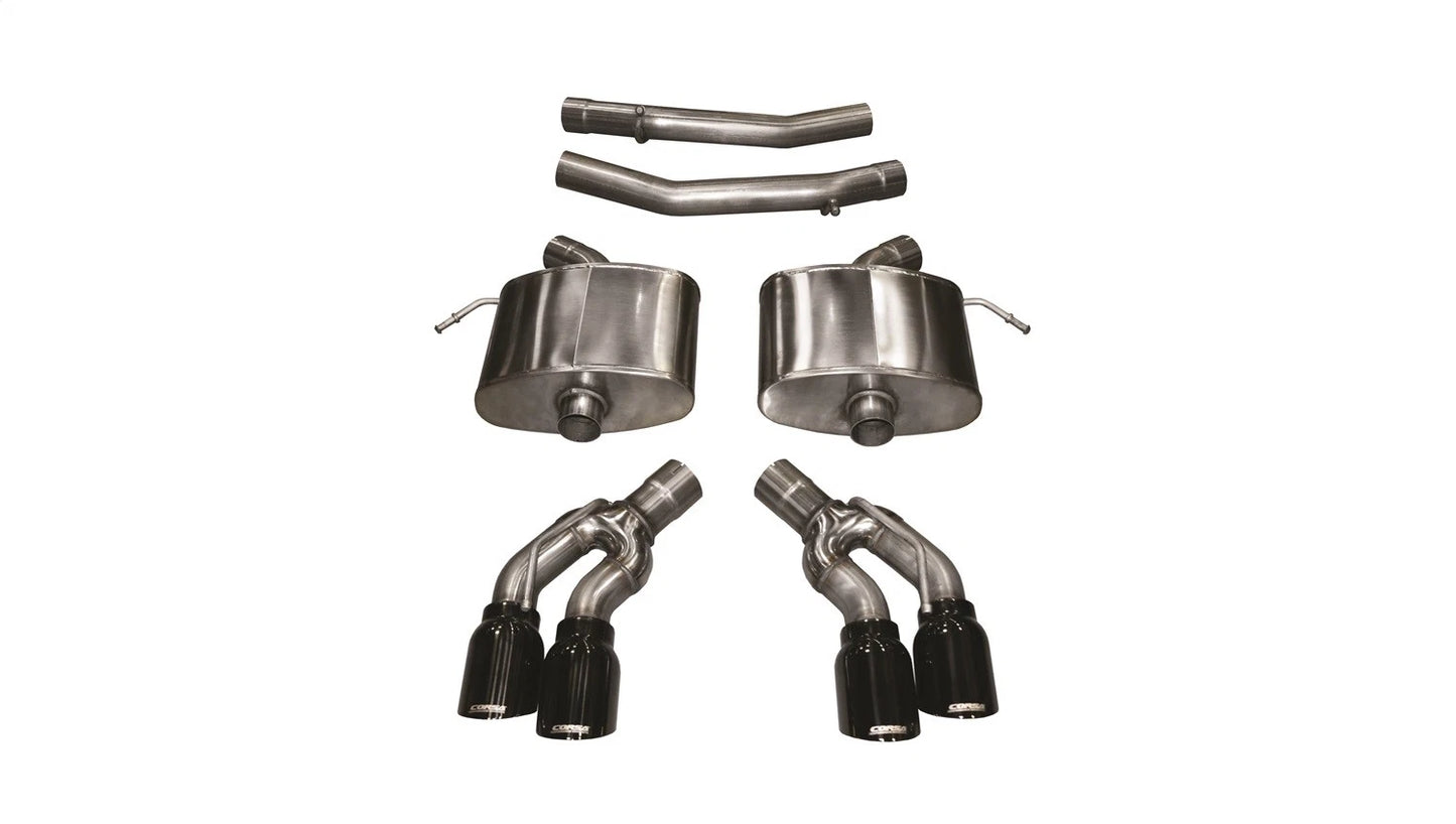 CORSA Xtreme, Sport / 2.75 in Axle-Back 4.0 in Twin Tips | 2016-2019 CTS-V 6.2L (14358, 14357)