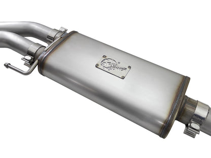 aFe 3in to 2.5in SS Cat-Back Exhaust w/ Black Tip | Ford F-150 EcoBoost V6/V8 (15-16) (49-43081-B)