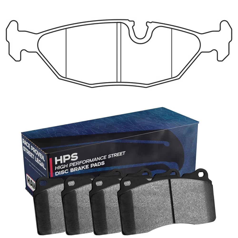 Hawk Performance Street Rear Brake Pads | BMW 325 (E30) (HB399F.630)
