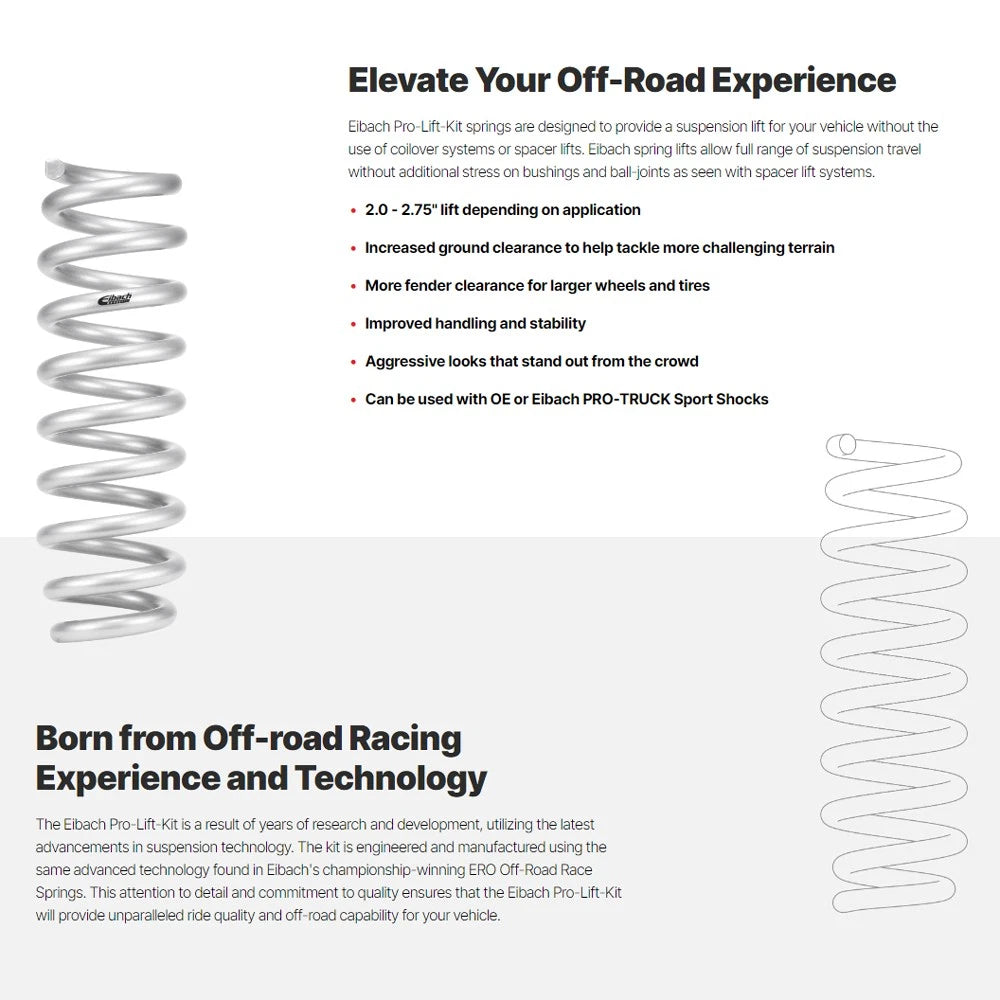 Eibach Pro-Lift Suspension Lift Kit for 2019-2022 Toyota RAV4