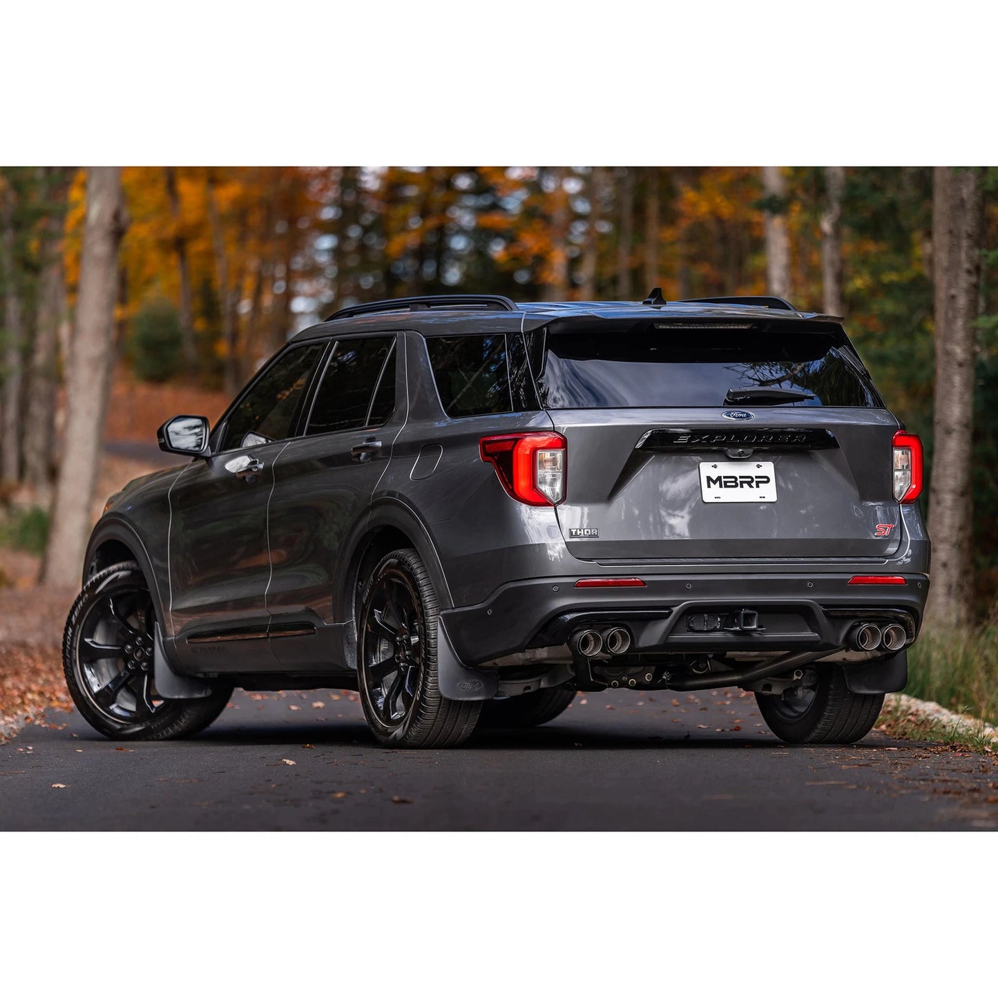 MBRP 2.5in Dual Rear Exit Axle Back w/ Quad CF Tips | Explorer ST 20-21 (S52033CF)