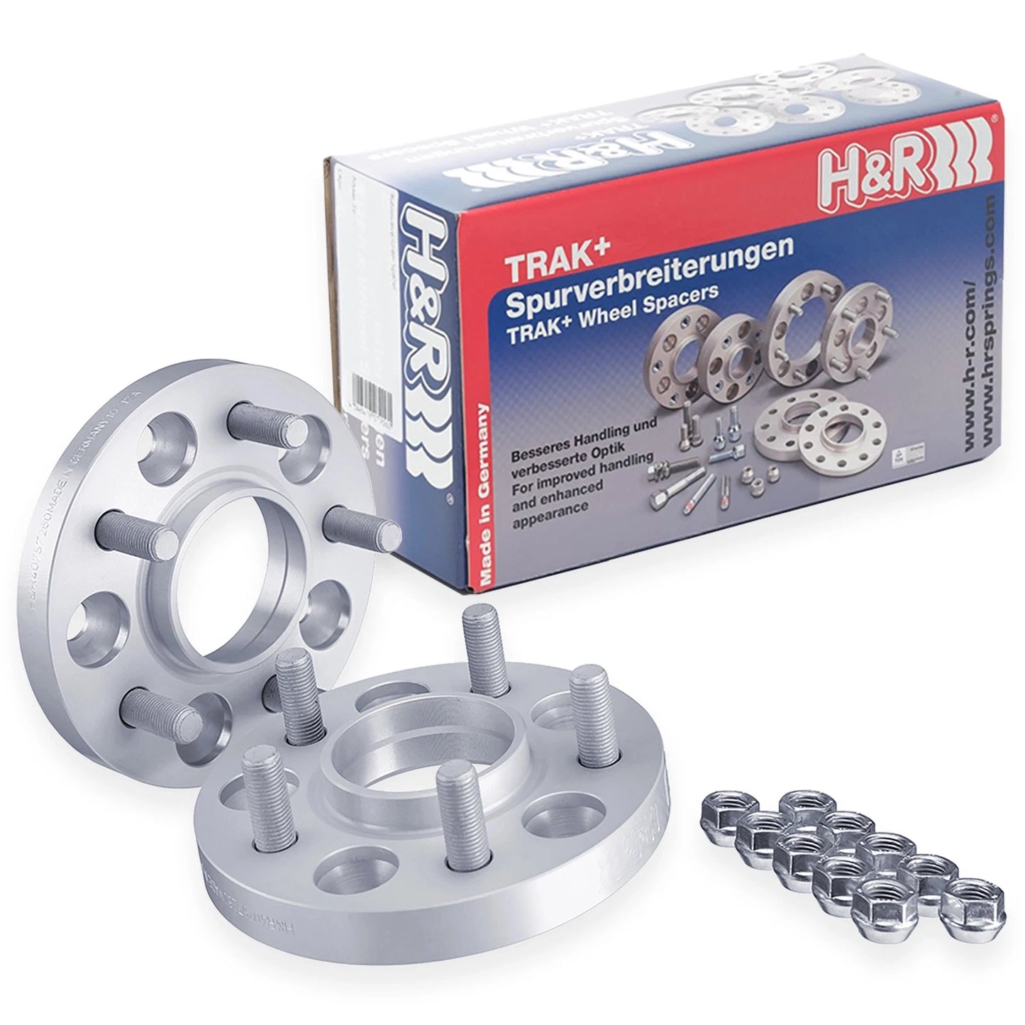 H&R 5065700 DRM 25 mm Wheel Spacers Kit Set Pair for 1991-05 Acura / 00-09 S2000