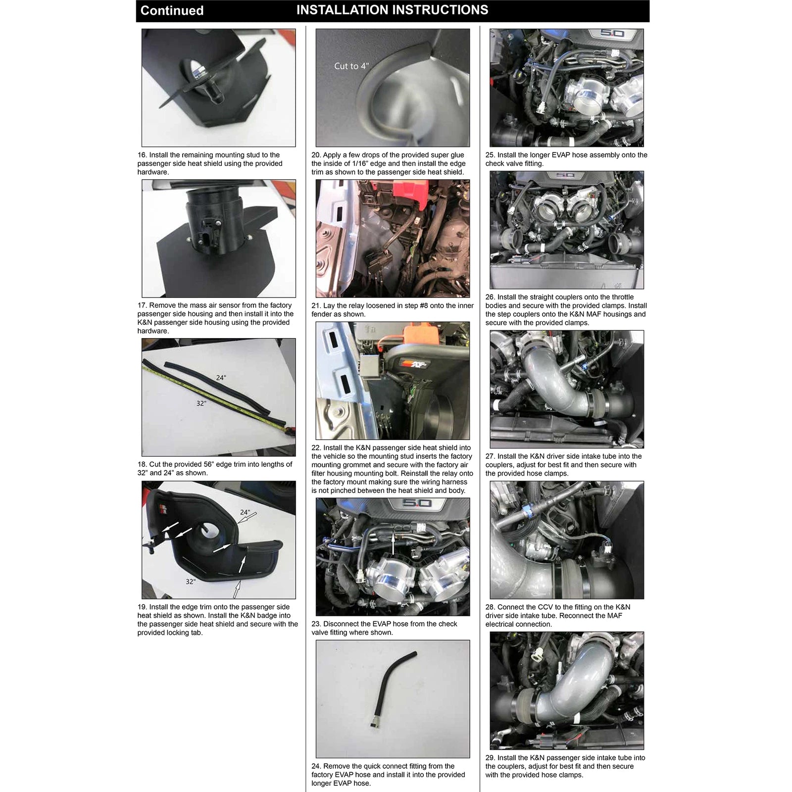 K&N Typhoon Performance Air Intake System | Ford Mustang (24+)(69-3541TC)