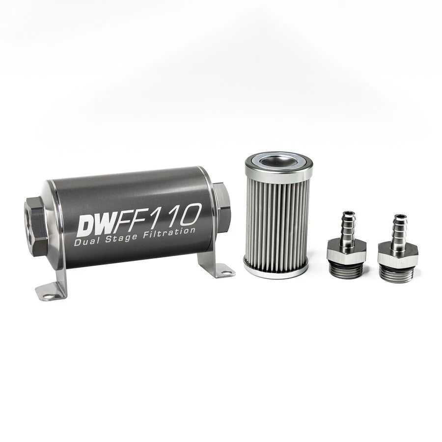 DeatschWerks Universal 10 Micron 110mm Fuel Filter (8-03-110-010K-10/-38/-516/-6/-8)